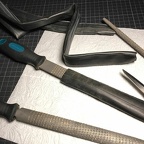 Never again will these coarse files scratch my hand when I reach for my tools! #tube #wefixanythingwithbicyletubes