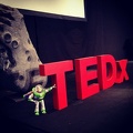 Buzz Lightyear in charge of #tedxrheinmain #rocketminds