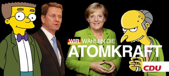 Merkel & Westerwelle = Burns & Smithers