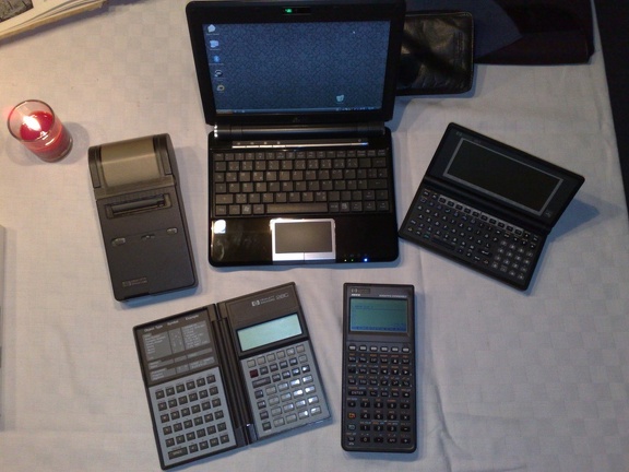 Asus eee PC 901 with some HP calculators