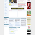 Screenshot: "The Standard I Online Edition" (Nairobi, Kenya), Obama-related news highlighted