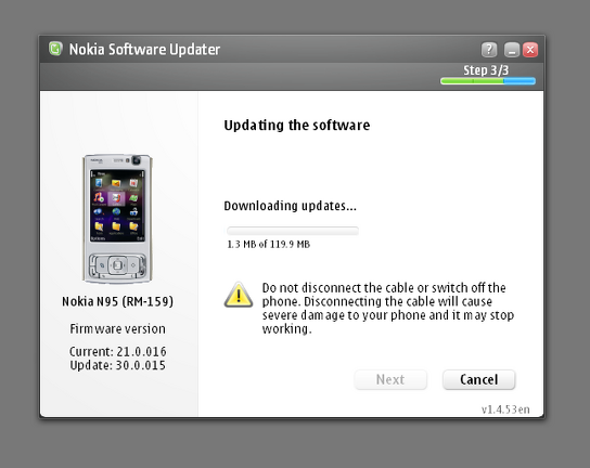 updating my Nokia N95
