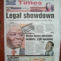Kenya Times front page
