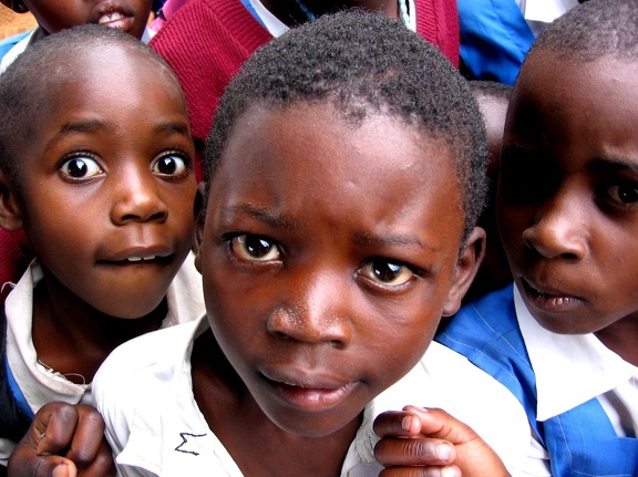 school kids in Hoima, Uganda