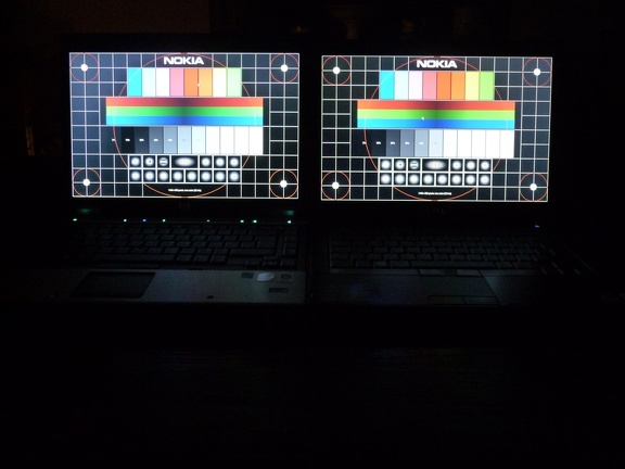 HP 6930p (left) & Dell E6400 (right)