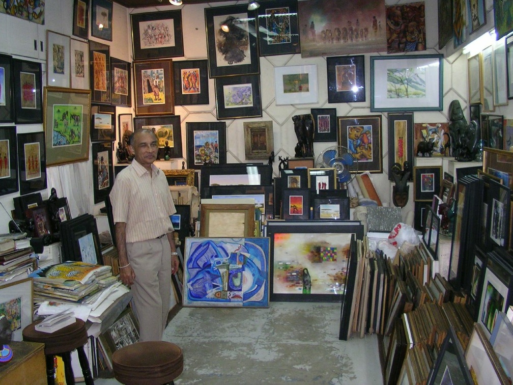Mr Shah of Sarang Arts Gallery, Nairobi, Kenya