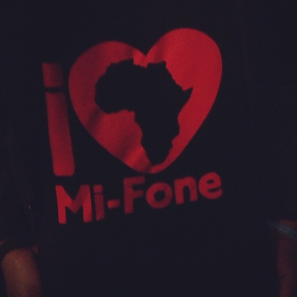Bwana @mkaigwa wearing a Mi-Fone shirt during #rp13