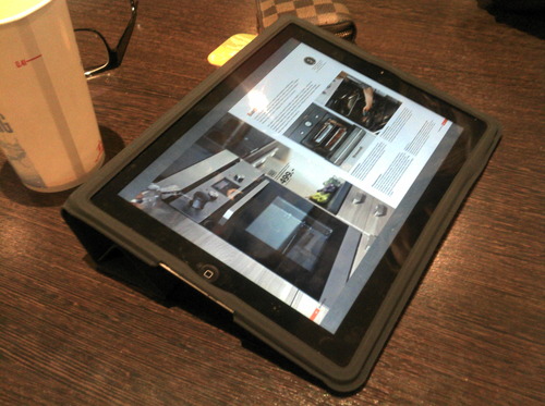 Küchenplanung mitm iPad bei McDo #productivity