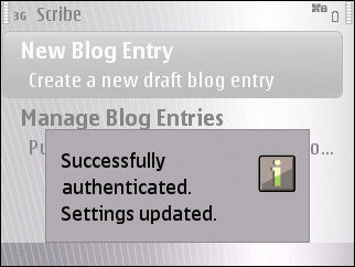 Scribe (blogging tool) administration